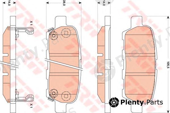  TRW part GDB3507 Brake Pad Set, disc brake