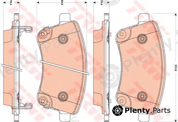  TRW part GDB3509 Brake Pad Set, disc brake