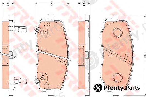  TRW part GDB3510 Brake Pad Set, disc brake