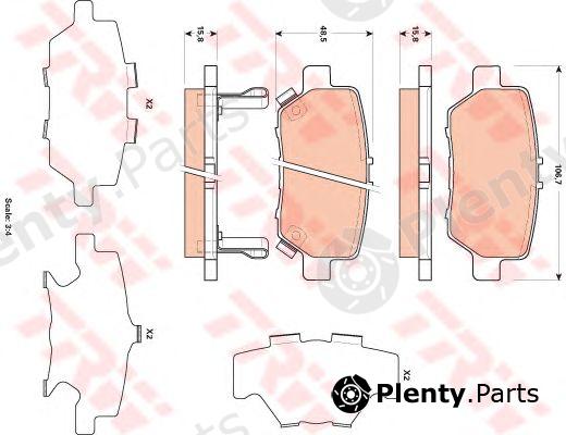  TRW part GDB3512 Brake Pad Set, disc brake