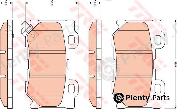  TRW part GDB3515 Brake Pad Set, disc brake