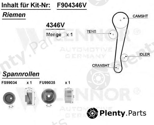  FLENNOR part F904346V Timing Belt Kit