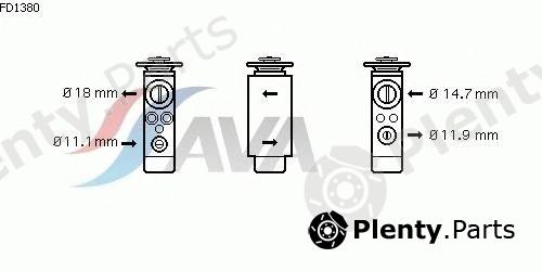  AVA QUALITY COOLING part FD1380 Expansion Valve, air conditioning