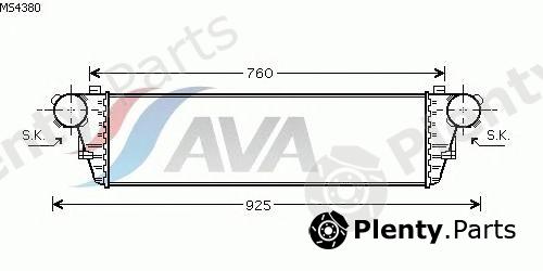  AVA QUALITY COOLING part MS4380 Intercooler, charger
