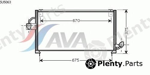  AVA QUALITY COOLING part SU5063 Condenser, air conditioning