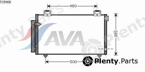  AVA QUALITY COOLING part TO5408 Condenser, air conditioning