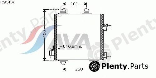 AVA QUALITY COOLING part TOA5414 Condenser, air conditioning