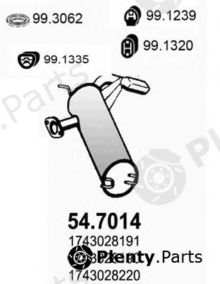  ASSO part 54.7014 (547014) End Silencer