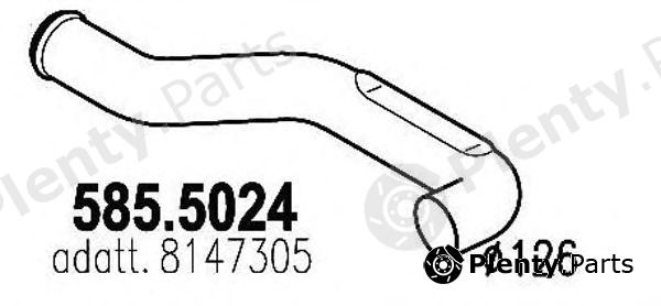  ASSO part 585.5024 (5855024) Exhaust Pipe