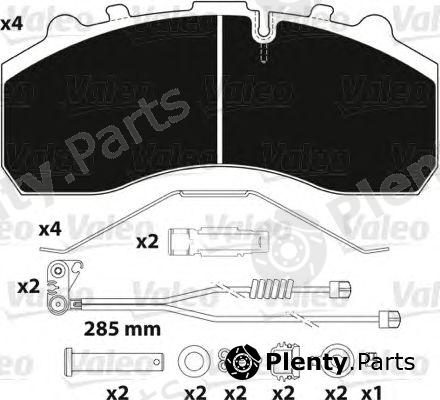  VALEO part 882201 Brake Pad Set, disc brake