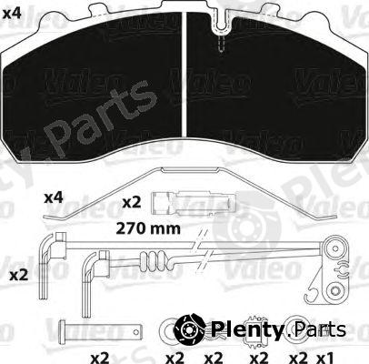  VALEO part 882202 Brake Pad Set, disc brake