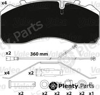  VALEO part 882206 Brake Pad Set, disc brake