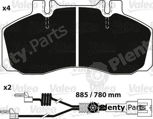  VALEO part 882241 Brake Pad Set, disc brake