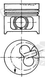  KOLBENSCHMIDT part 90858600 Piston