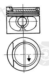  KOLBENSCHMIDT part 93825610 Piston