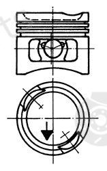  KOLBENSCHMIDT part 93867710 Piston