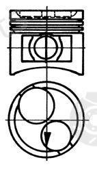  KOLBENSCHMIDT part 93868630 Piston