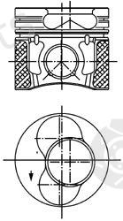  KOLBENSCHMIDT part 99851620 Piston