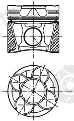  KOLBENSCHMIDT part 99542600 Piston