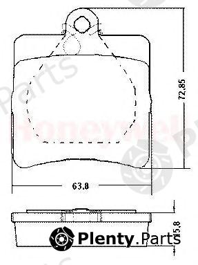  JURID part 571925J Brake Pad Set, disc brake