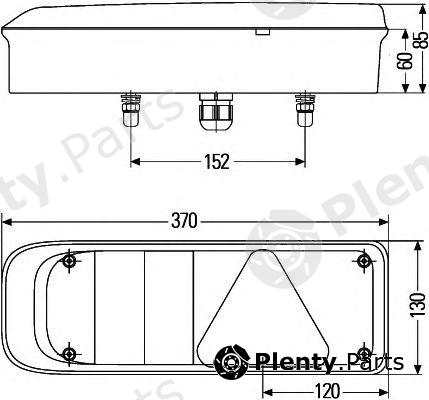  HELLA part 2VP340830-101 (2VP340830101) Combination Rearlight