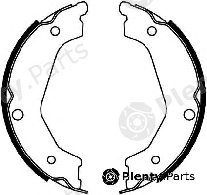  FERODO part FSB4048 Brake Shoe Set, parking brake