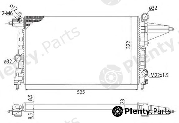  MAGNETI MARELLI part 350213501003 Radiator, engine cooling