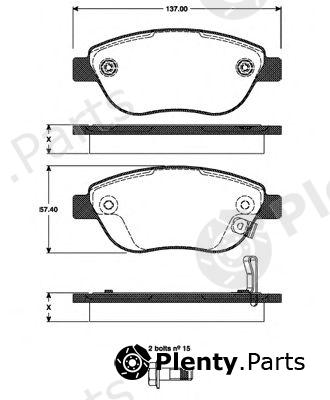  NK part 223636 Brake Pad Set, disc brake