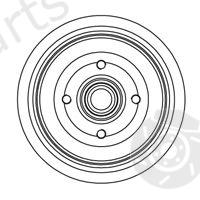  NK part 254720 Brake Drum