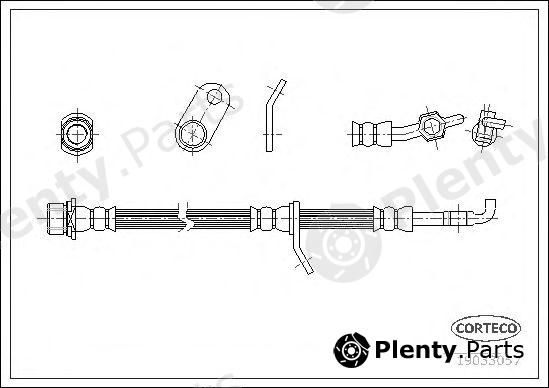  CORTECO part 19033057 Brake Hose