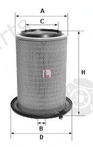  SOFIMA part S7186A Air Filter