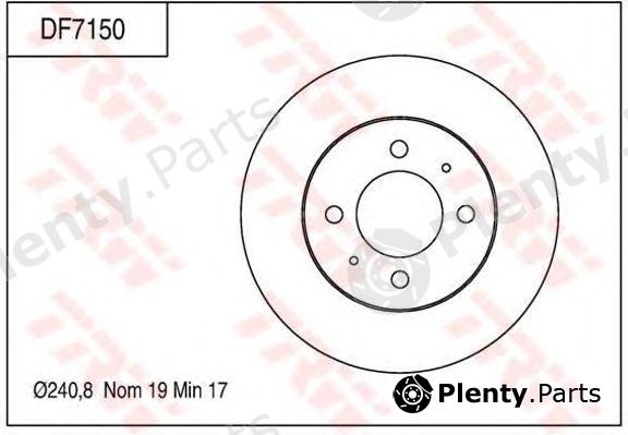  TRW part DF7150 Brake Disc