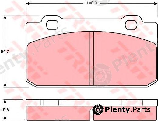  TRW part GDB353 Brake Pad Set, disc brake
