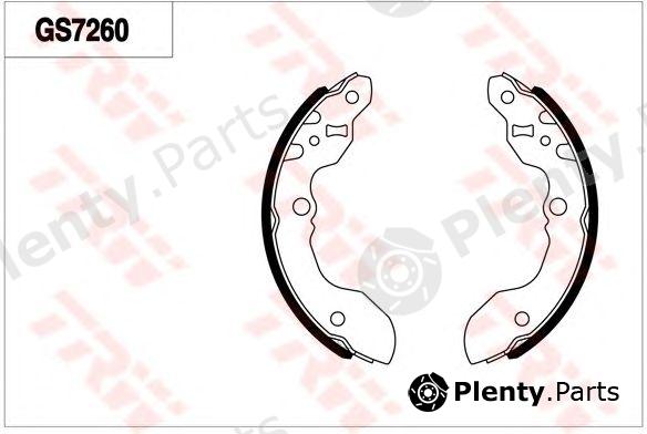  TRW part GS7260 Brake Shoe Set