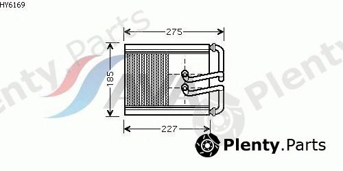 AVA QUALITY COOLING part HY6169 Heat Exchanger, interior heating