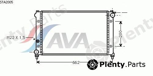  AVA QUALITY COOLING part STA2005 Radiator, engine cooling