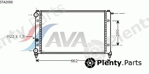  AVA QUALITY COOLING part STA2008 Radiator, engine cooling