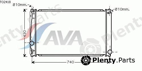  AVA QUALITY COOLING part TO2418 Radiator, engine cooling