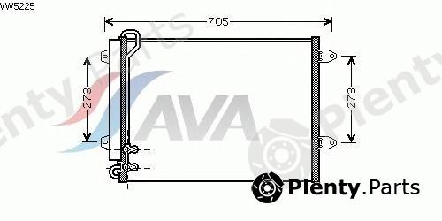  AVA QUALITY COOLING part VW5225 Condenser, air conditioning