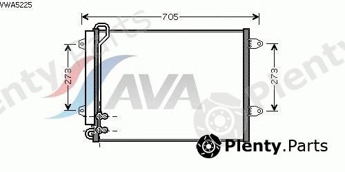  AVA QUALITY COOLING part VWA5225 Condenser, air conditioning