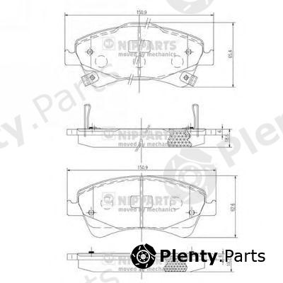  NIPPARTS part J3602123 Brake Pad Set, disc brake