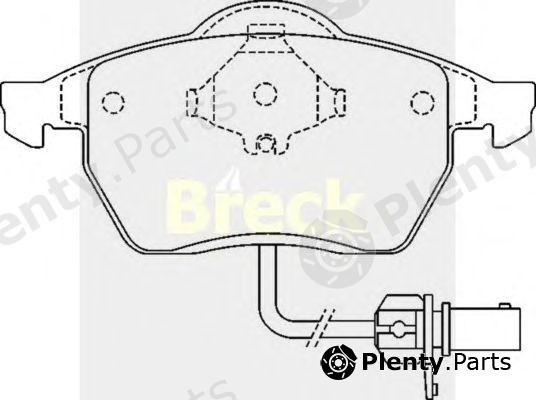  BRECK part 218490070110 Brake Pad Set, disc brake