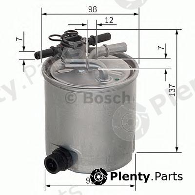  BOSCH part F026402096 Fuel filter