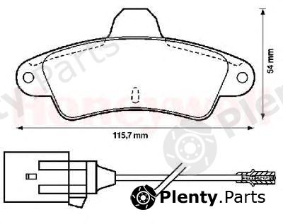  BENDIX part 571755B Brake Pad Set, disc brake