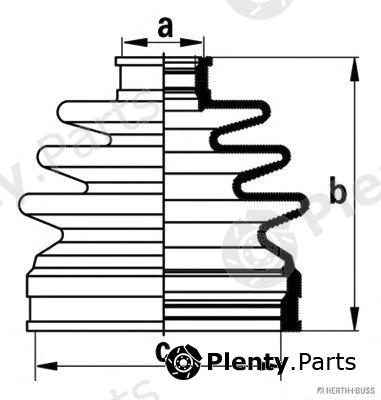  HERTH+BUSS JAKOPARTS part J2864020 Bellow Set, drive shaft