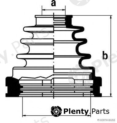  HERTH+BUSS JAKOPARTS part J2882006 Bellow Set, drive shaft