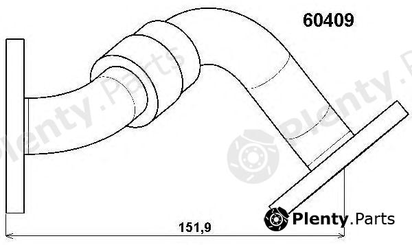  WAHLER part 60409D Pipe, EGR valve