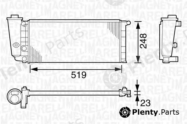  MAGNETI MARELLI part 350213101003 Radiator, engine cooling