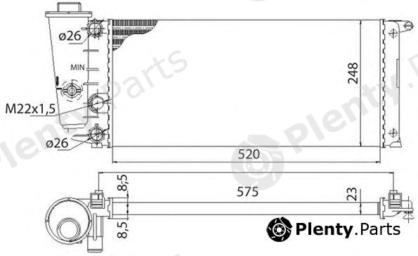  MAGNETI MARELLI part 350213101003 Radiator, engine cooling