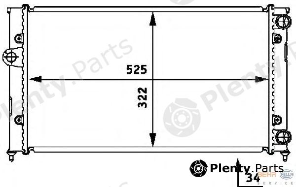  BEHR part 8MK376713-764 (8MK376713764) Radiator, engine cooling